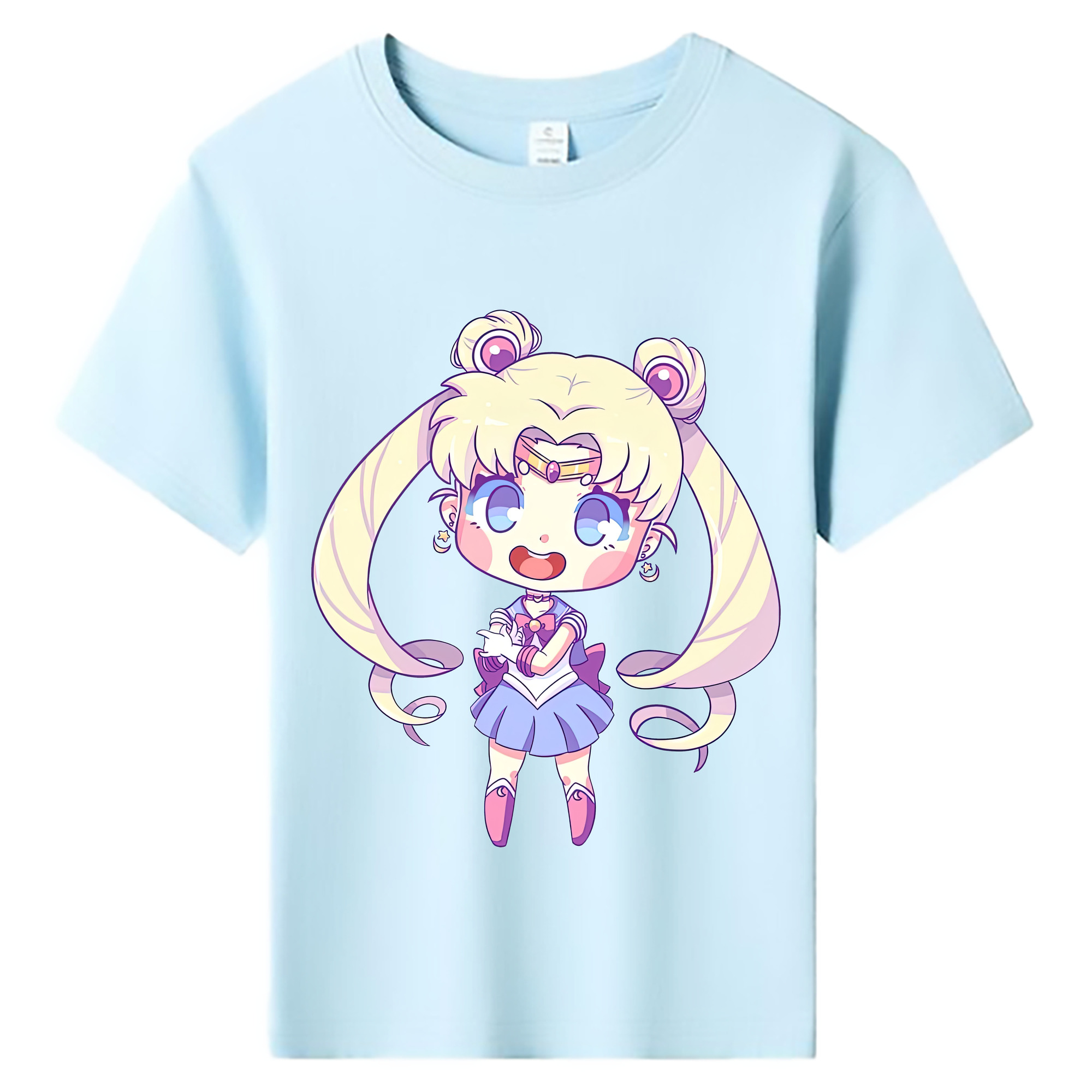 （画像用） 美少女戦士セーラームーン 月野 うさぎ つきの うさぎ Sailor Moon Tsukino Usagi 綿100％キッズTシャツ（フロントプリント）